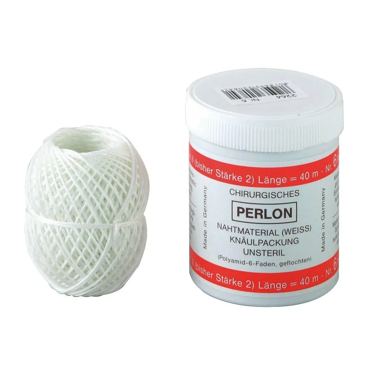 Accessoire pour matériel chirurgical fil à coudre non stérile en perlon