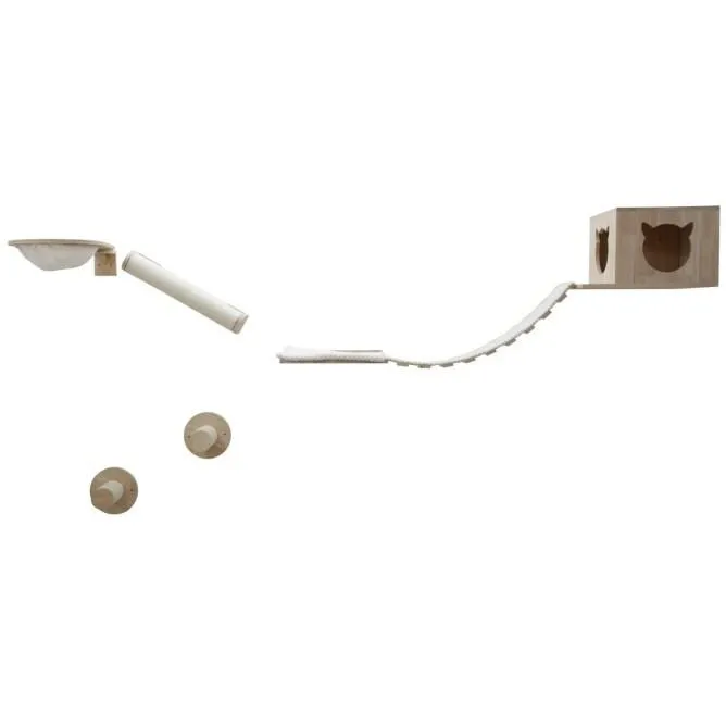 Arbre à chat mural - 8 pièces Alps