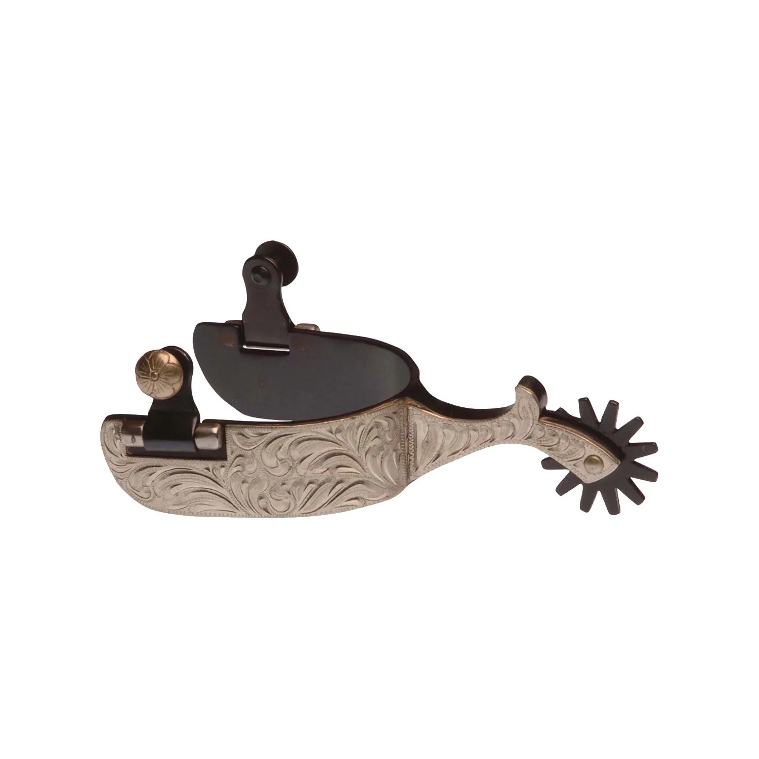 Éperon d'équitation occidentaux western avec décoration