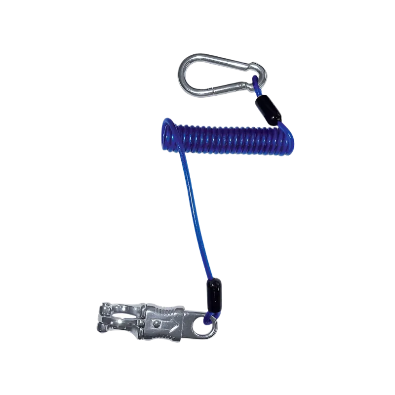 Norton - Longe d'attache anti-renard à ressort bleu