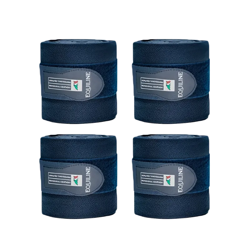 Equiline - Bandes de polo Marine (x4)