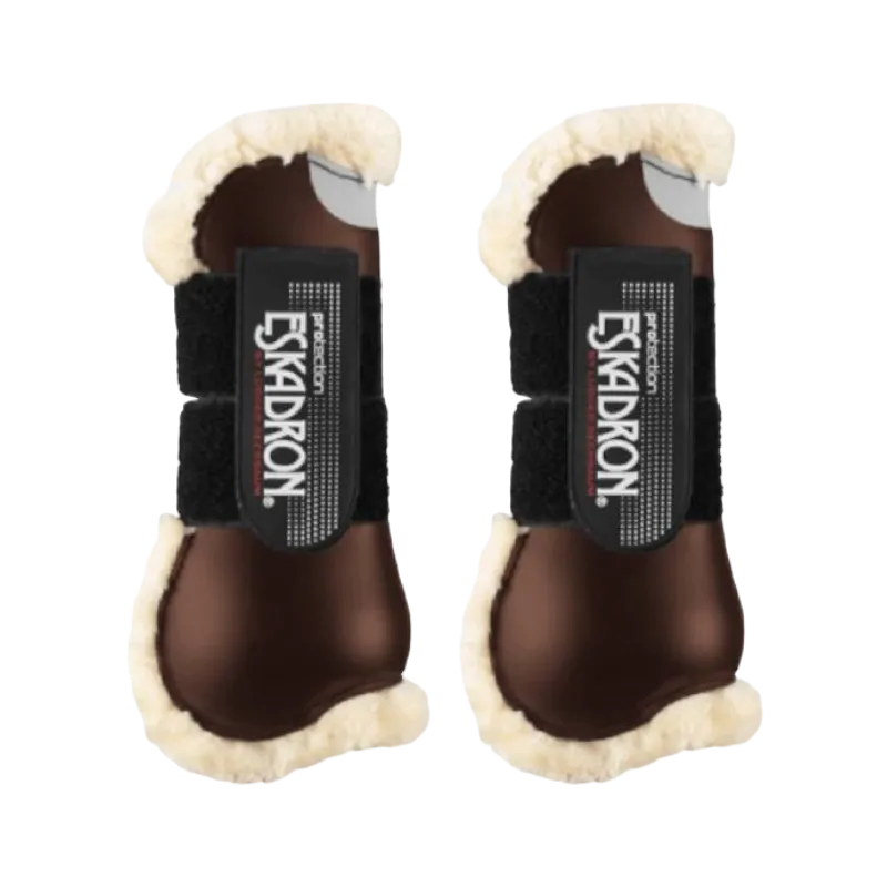 Eskadron - Guêtres ouvertes Flexisoft mouton marronx2