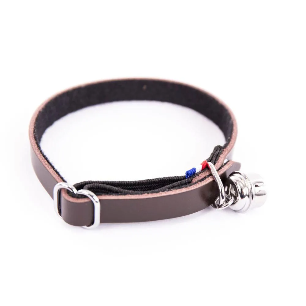 Collier pour chat en cuir feutrine