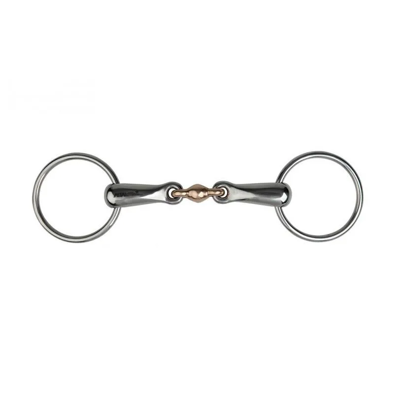 Mors 2 anneaux pour cheval lien en cuivre