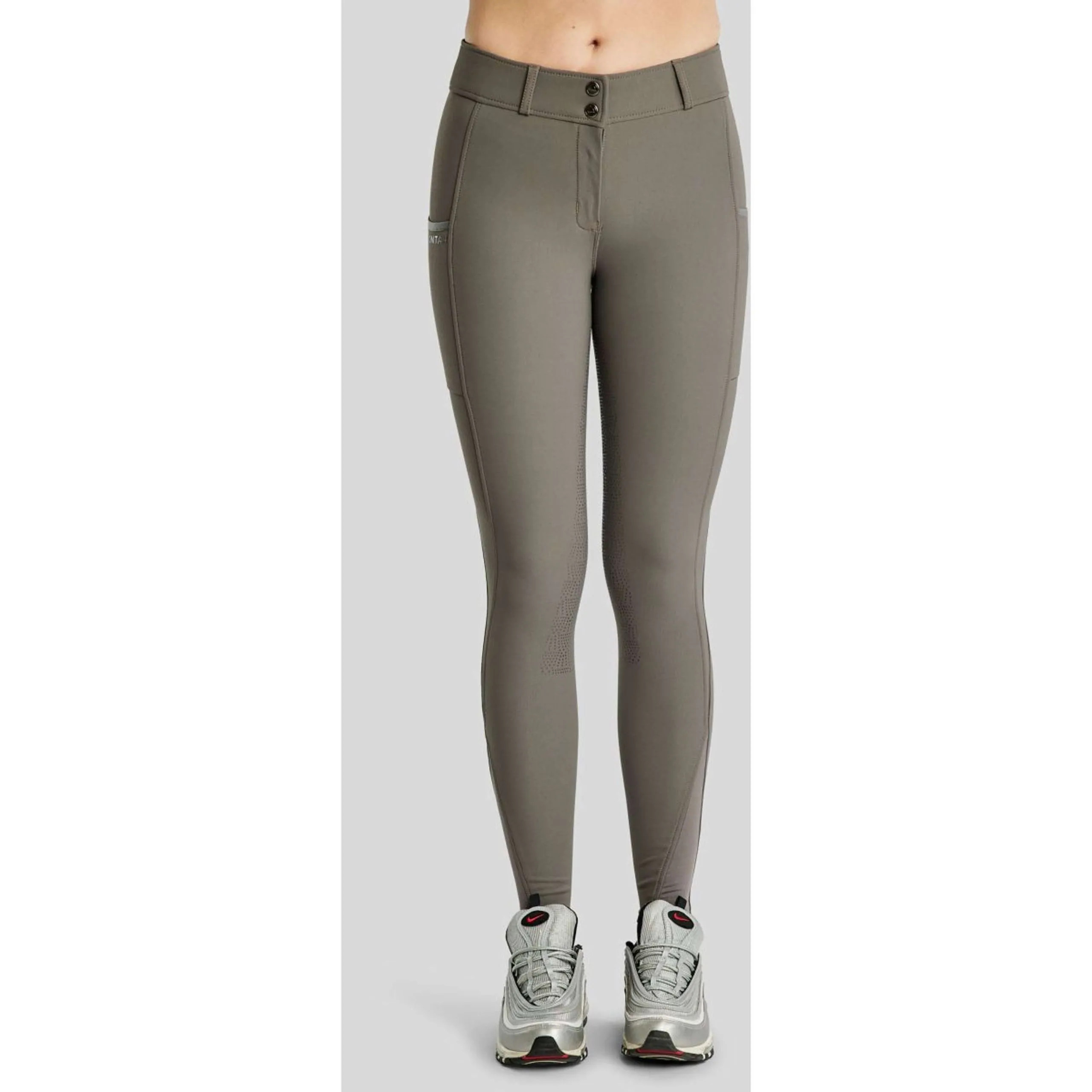 Montar Pantalon d'Équitation Megan Full Grip Gris