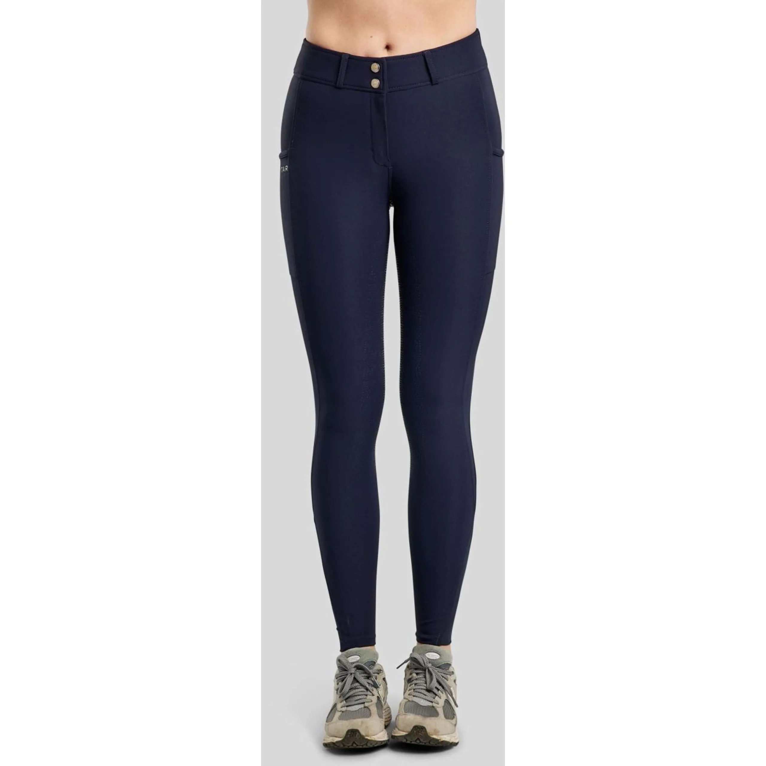 Montar Pantalon d'Équitation Megan Full Grip Marin
