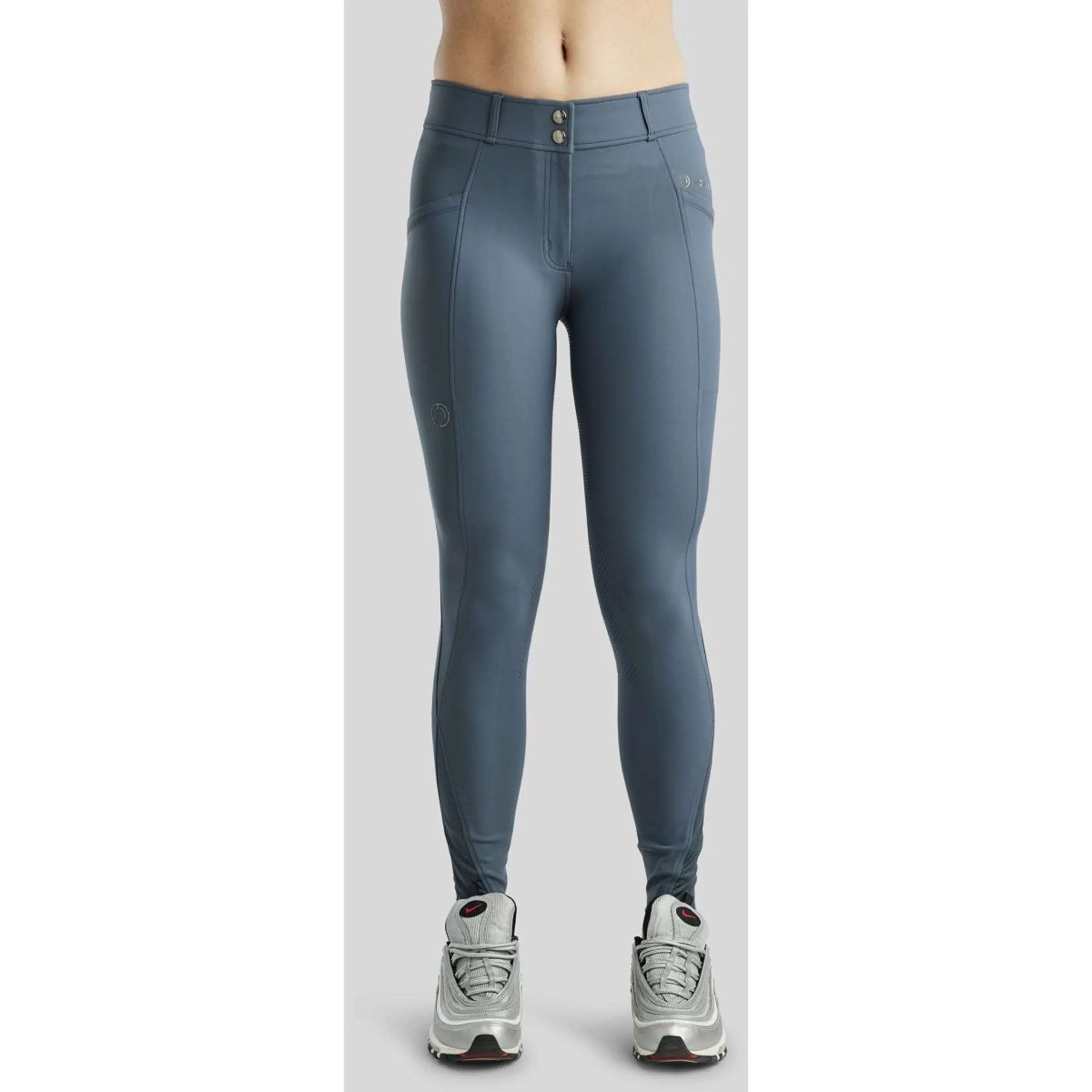 Montar Pantalon d'Équitation MoZida Full Grip Ardoise foncé