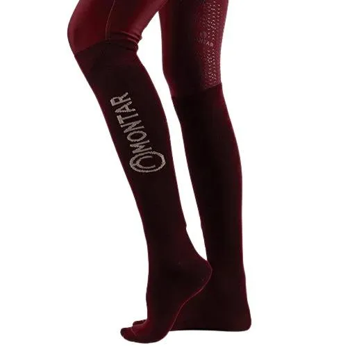 Chaussettes équitation femme Plum
