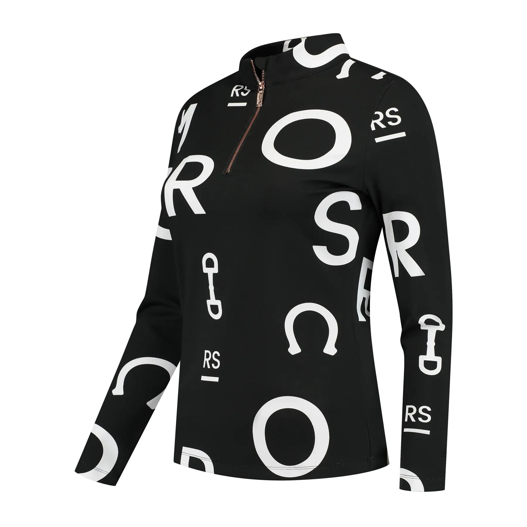 Maillot équitation manches longues femme Jet Set Logo