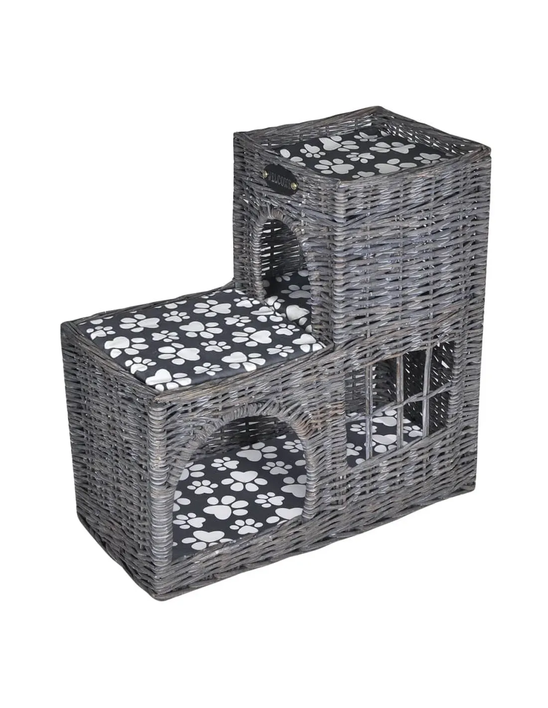 Niche à Chat avec Coussin en Saule 55x27x53 cm