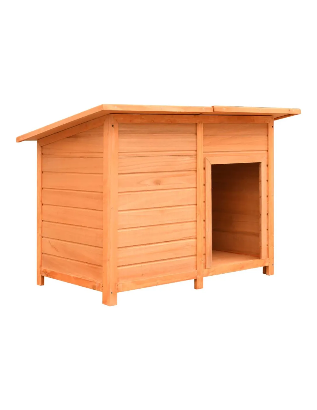 Niche Chien en Bois de Pin Sapin 120x77x86 cm