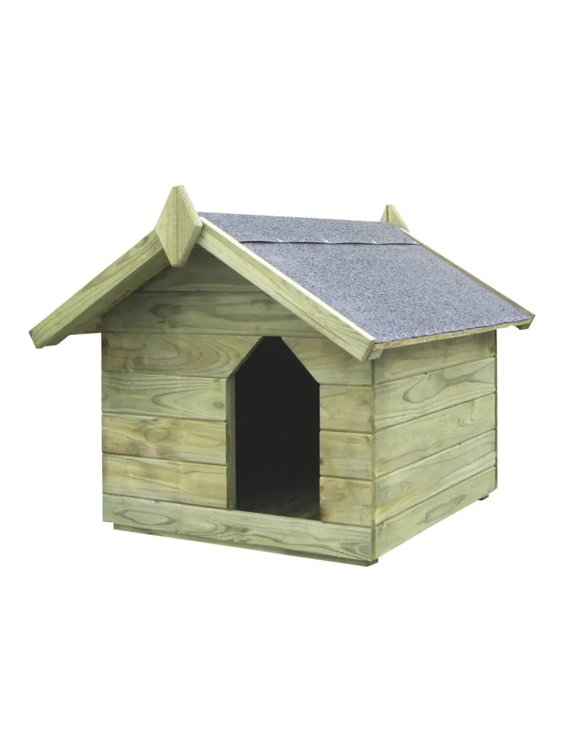 Niche en Bois Massif Avec Toit Ouvrant 75 x 78 x 65 cm
