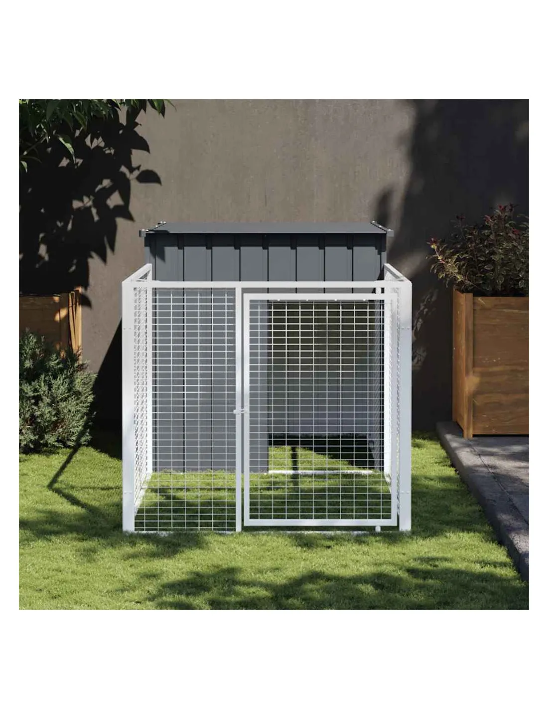 Niche en Métal avec Enclos Anthracite 110x201x110 cm