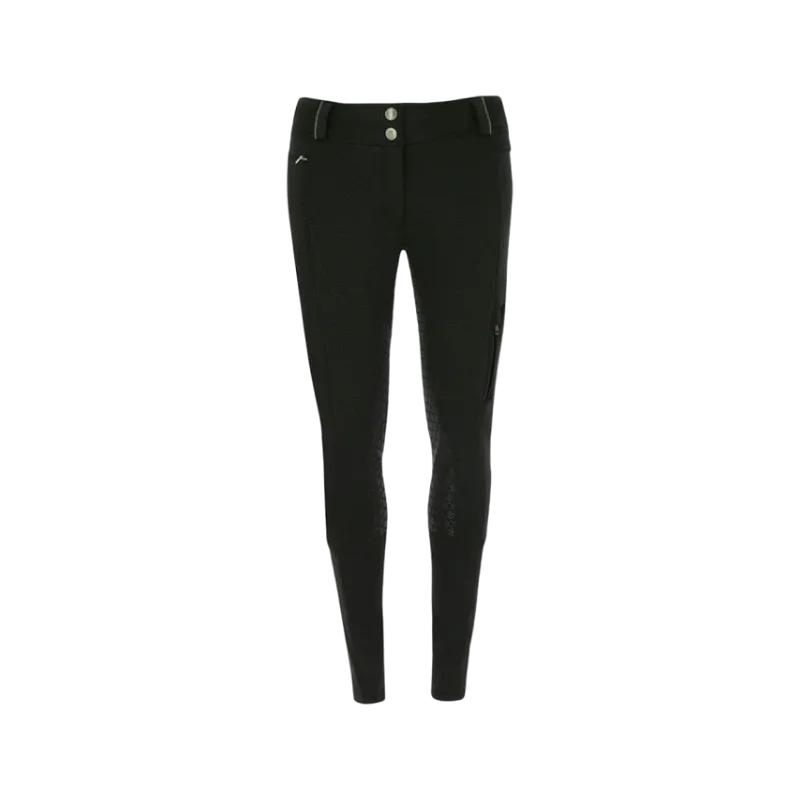 Equithème - Pantalon d'équitation femme softshell Kitzbuhl noir