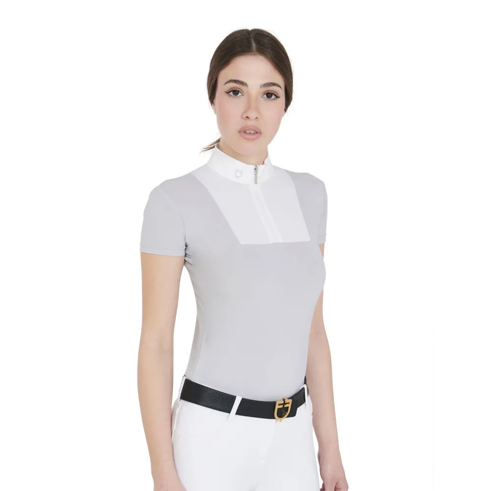Polo de concours ajusté manches courtes femme Mariam Equestro