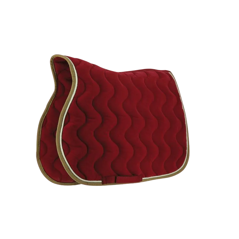 Equithème - Tapis de selle polyfun bordeaux