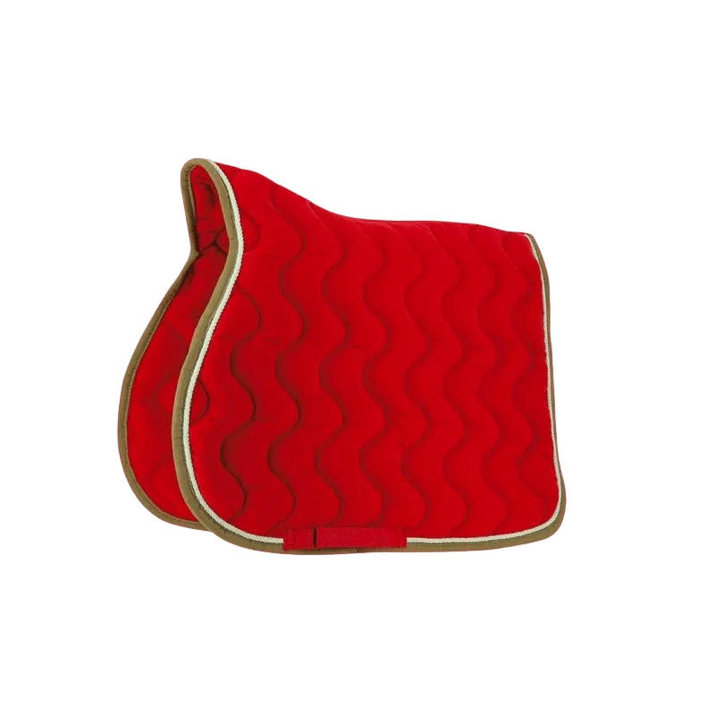 Equithème - Tapis de selle polyfun rouge