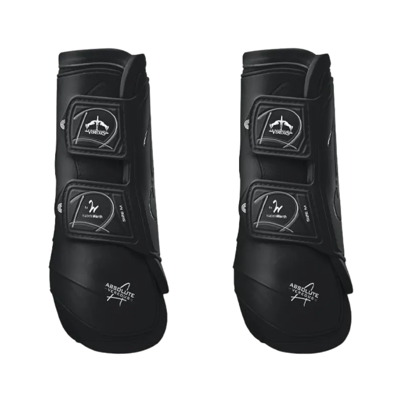 Veredus - Guêtres fermées postérieurs Absolute velcro noir x2