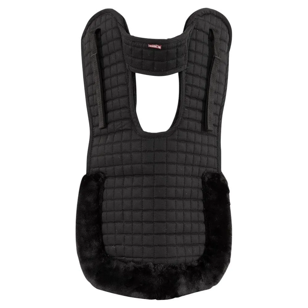 Amortisseur pour cheval fourrure synthétique avec échancrure