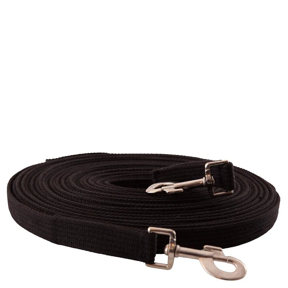 Longe équitation double coton mousqueton lourd