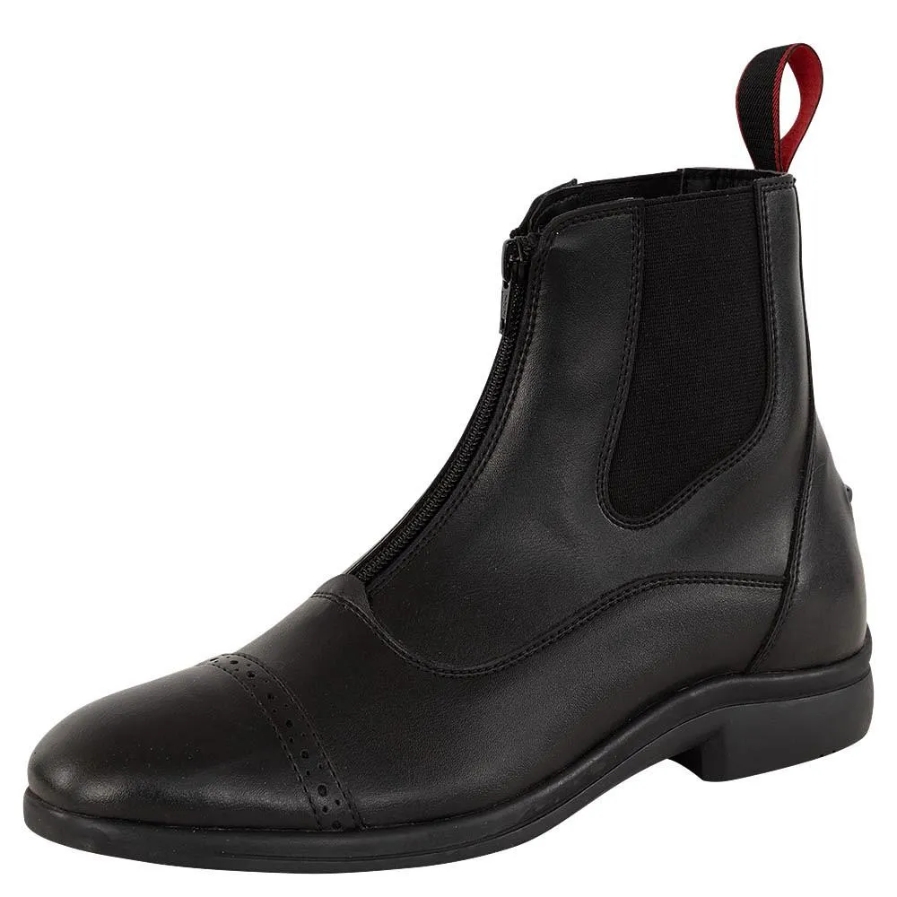 Boots d'équitation en cuir vegan avec fermeture éclair Jodhpur Waco