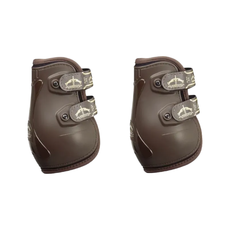 Veredus - Protège-boulets Pro Jump Velcro Marron