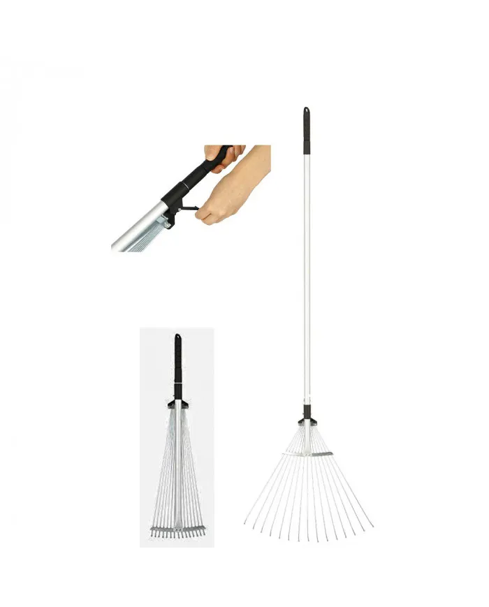 Râteau télescopique en métal X Poubelle 3210380