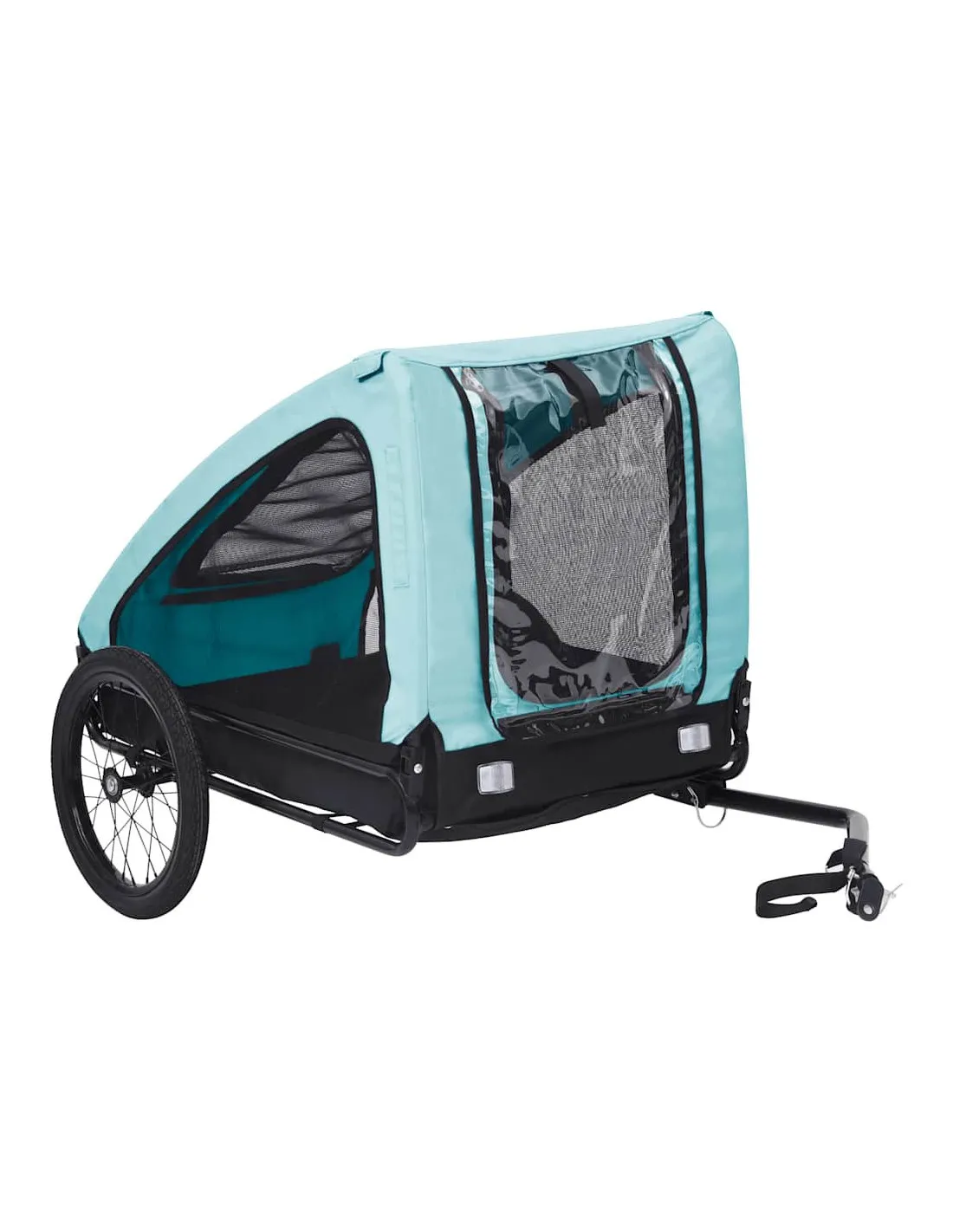 Remorque Vélo Animaux Bleu et Noir 142x70x87,5 cm