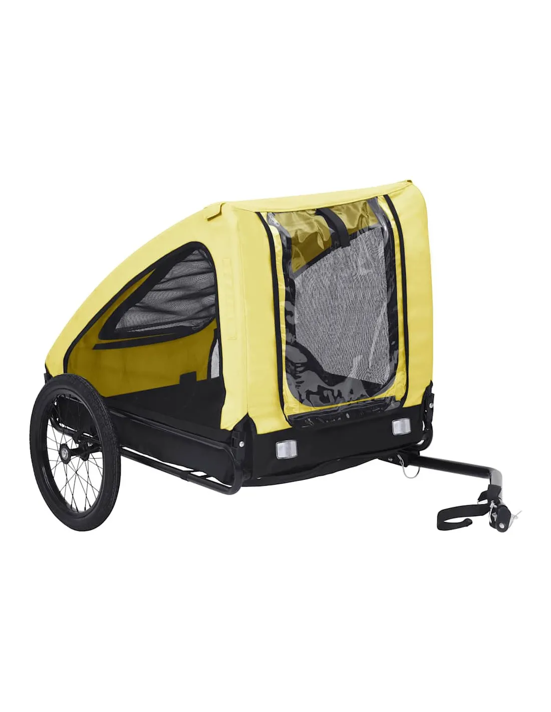 Remorque Vélo Animaux Jaune et Noir 142 x 70 x 87,5 cm