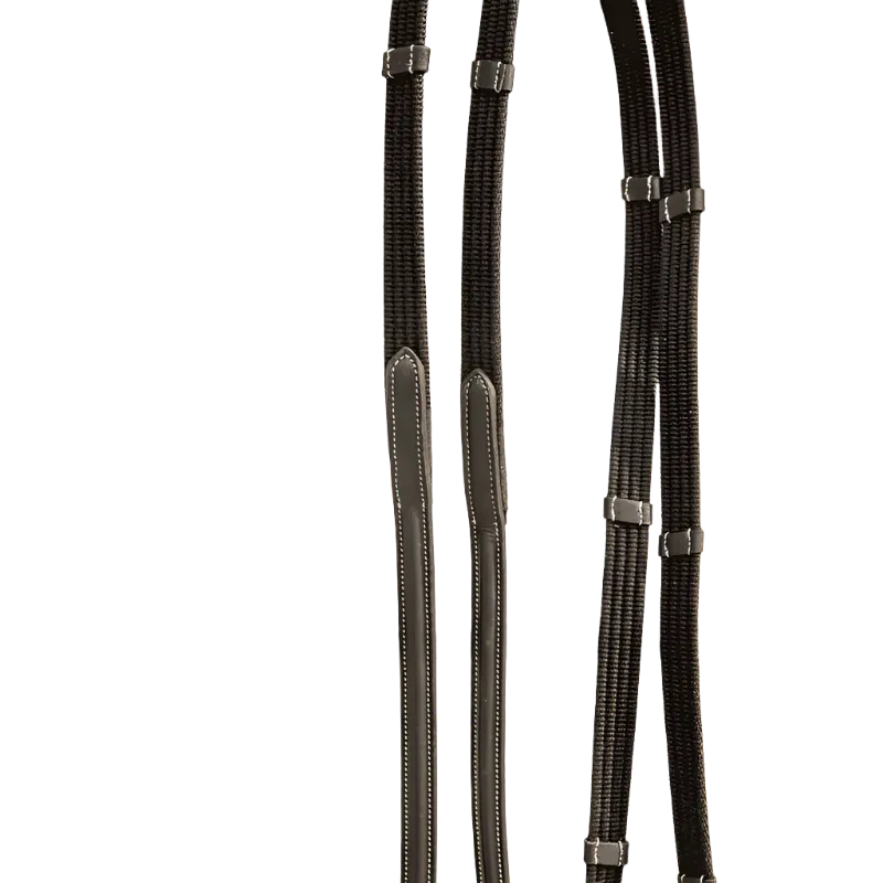Pénélope - Rênes sangle Luxe noir