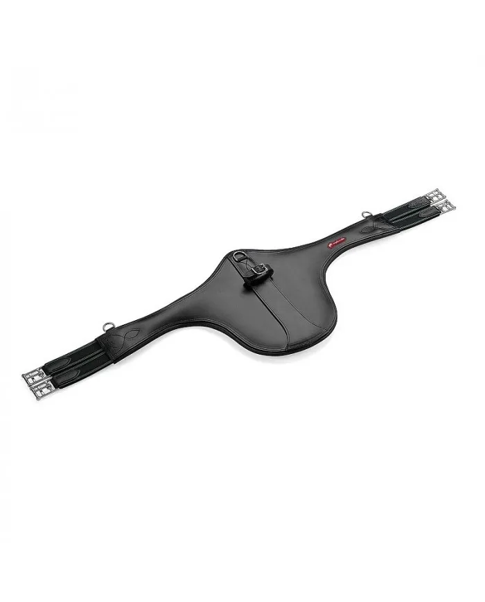 Sangles Equipe Girth « easy » en cuir et bi-élastique
