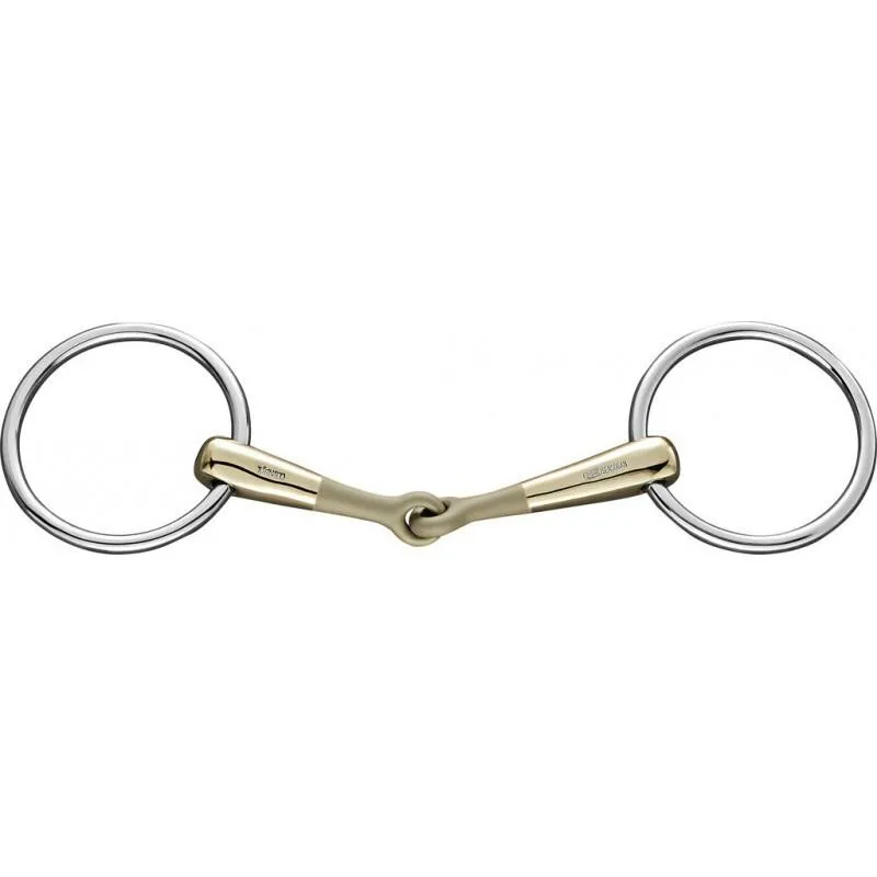 Mors 2 anneaux en inox pour cheval Turnado sensogan