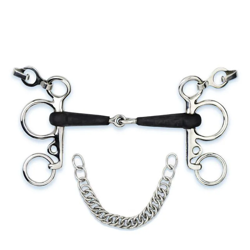 Pelham pour cheval en caoutchouc