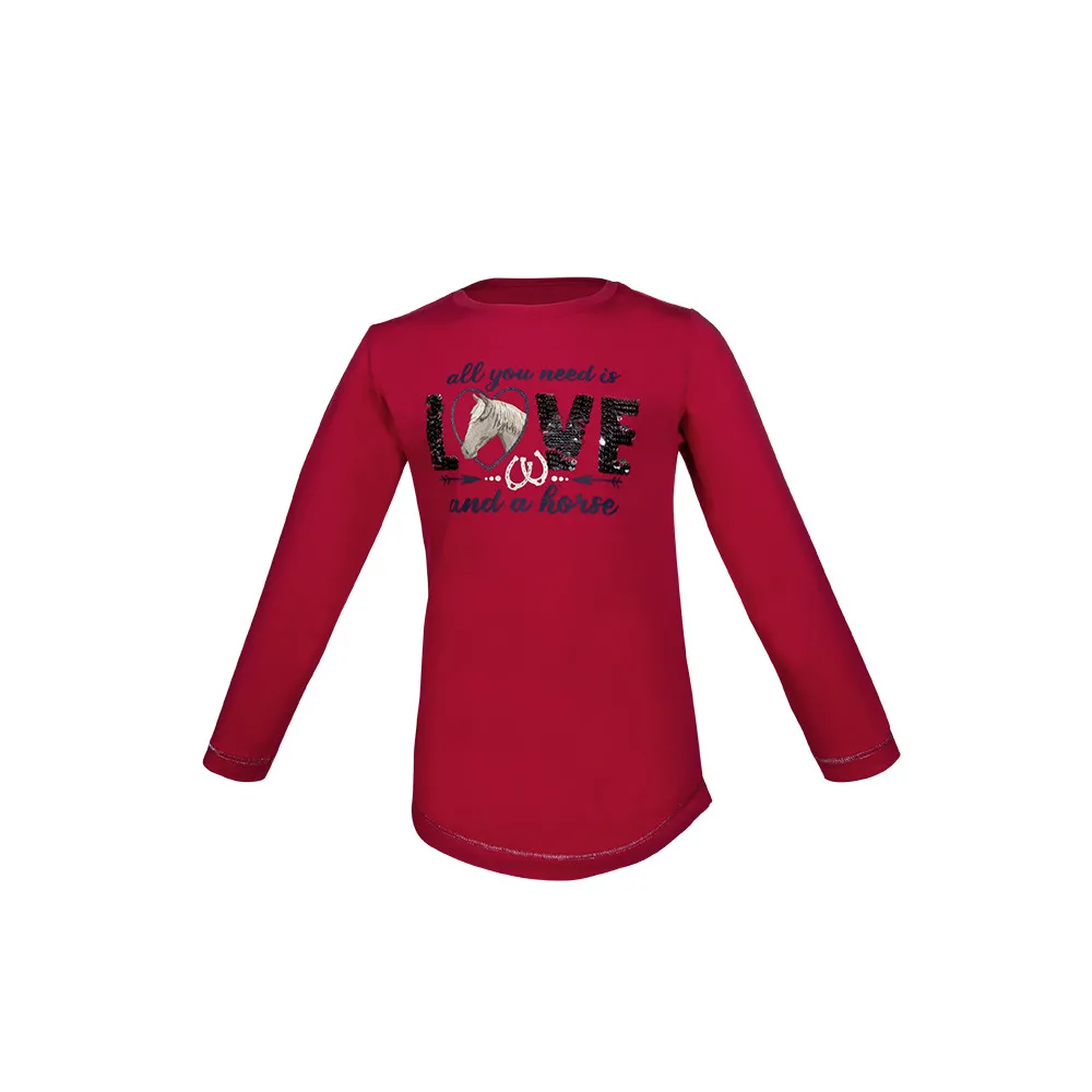 T-shirt à manches longues Love Horses HKM enfant