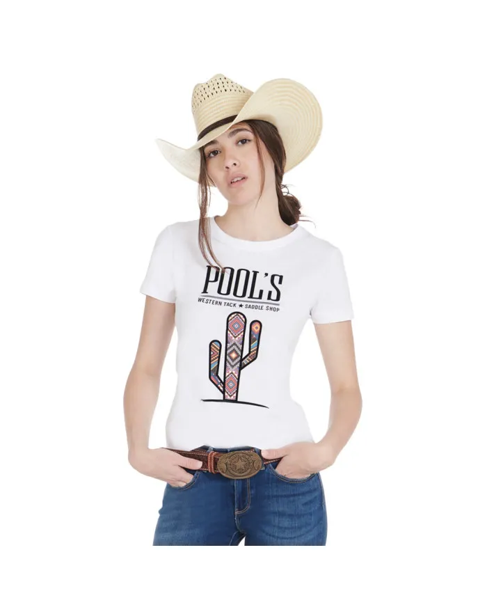 T-shirt Donna Slim Fit Con Totem Cactus