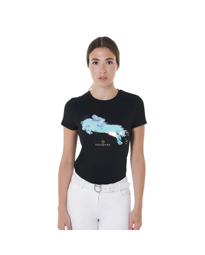 T-shirt donna slim fit stampa Jump