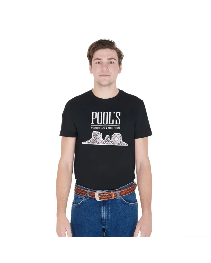 T-shirt Uomo in Cotone Con Stampa Monument Valley