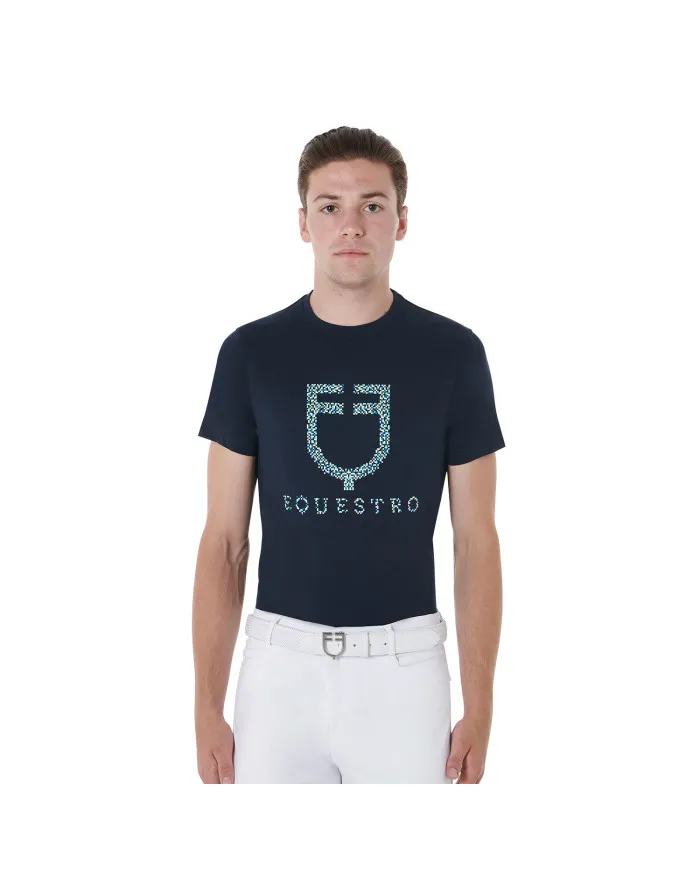 T-shirt uomo slim fit con stampa a punti