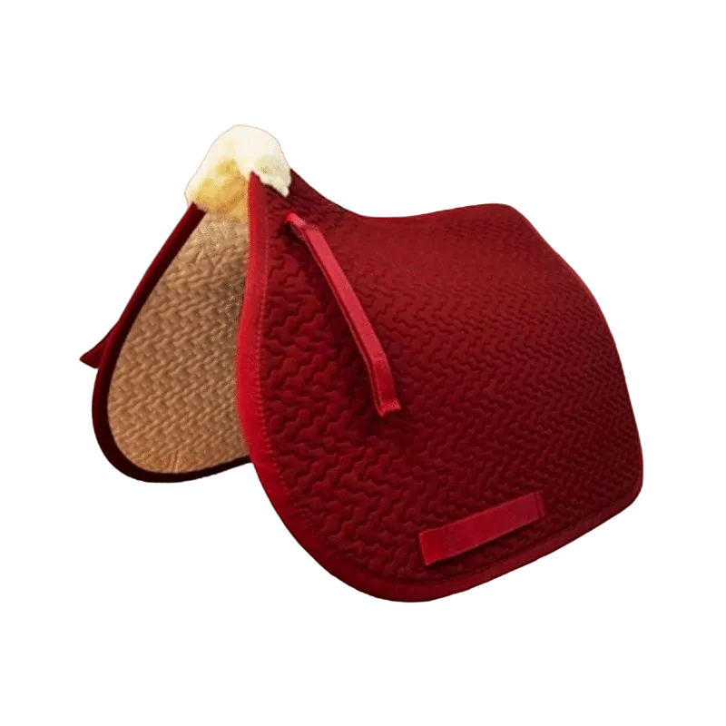 TdeT - Tapis de selle Thérèse bordeaux