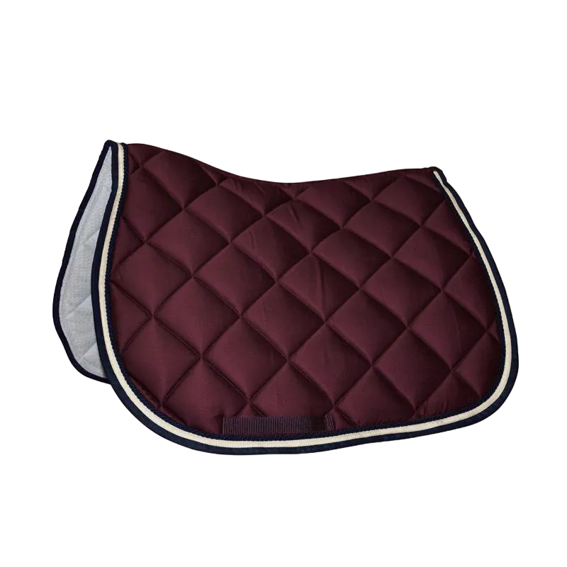 Privilège Equitation - Tapis de selle Del Mar bordeaux/crème/marine