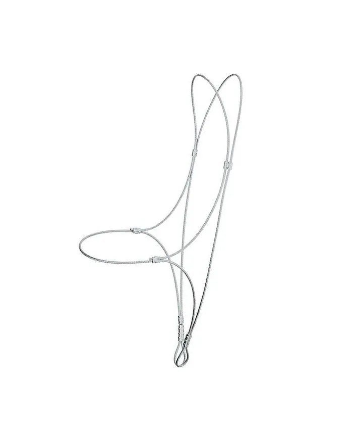 Tête de câble en acier recouverte de vinyle inférieure 3/16''