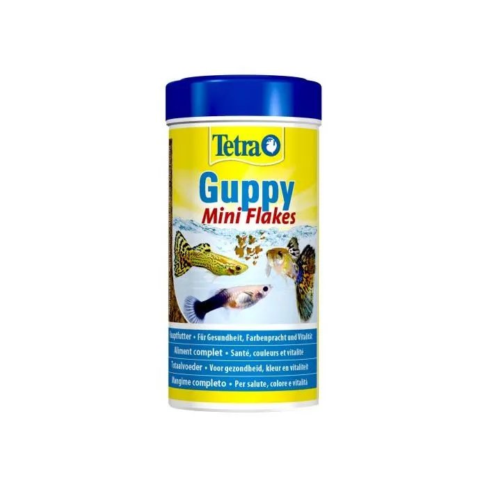 Tetra Guppy Mini Flakes Aliment pour Poisson 250ml