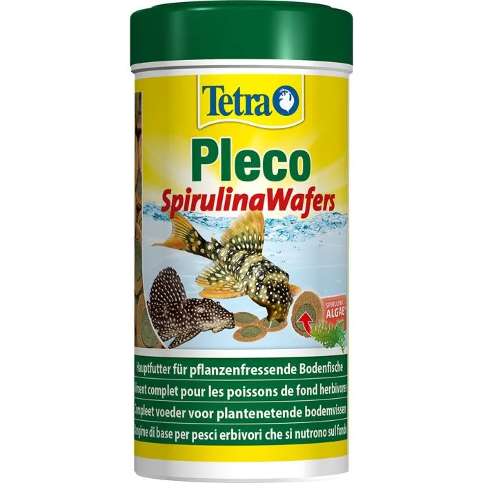 Tetra Pleco Spirulina Wafers Aliments pour Poissons 250ml