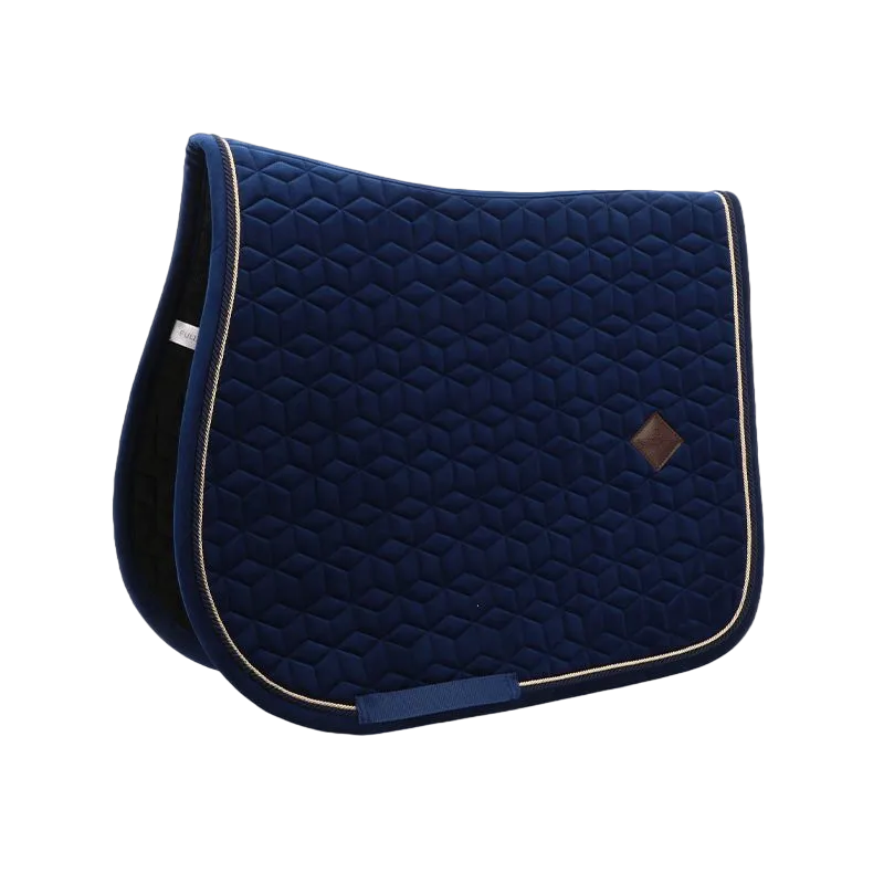 Kentucky Horsewear - Tapis de selle Basic Velvet jumping marine
