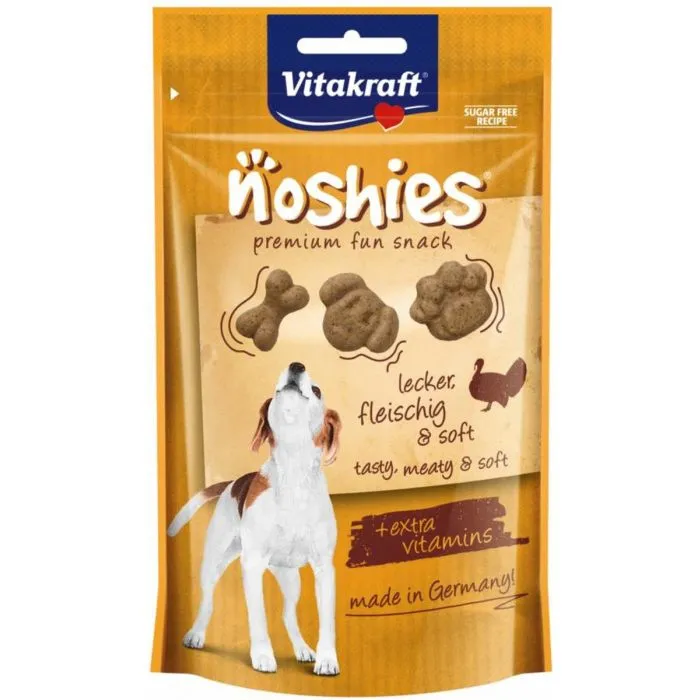 Vitakraft Noshies Dinde Snack Friandises Naturelles Chien 90g