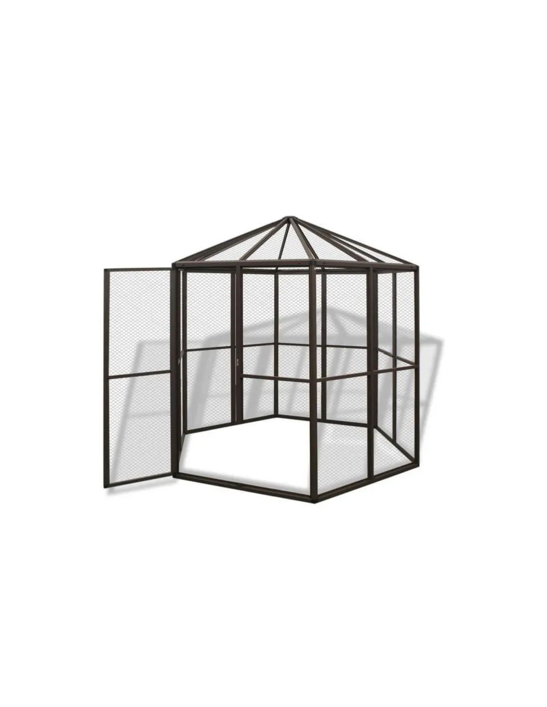 Volière de jardin hexagonale ALU