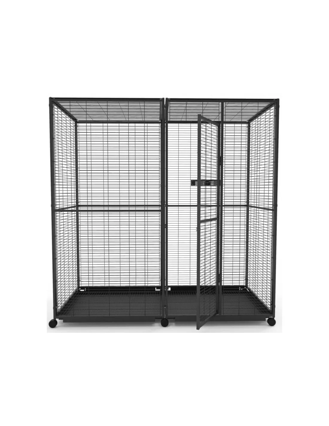 Volière extérieure 2x1x2 m volière extérieure maille soudée robuste