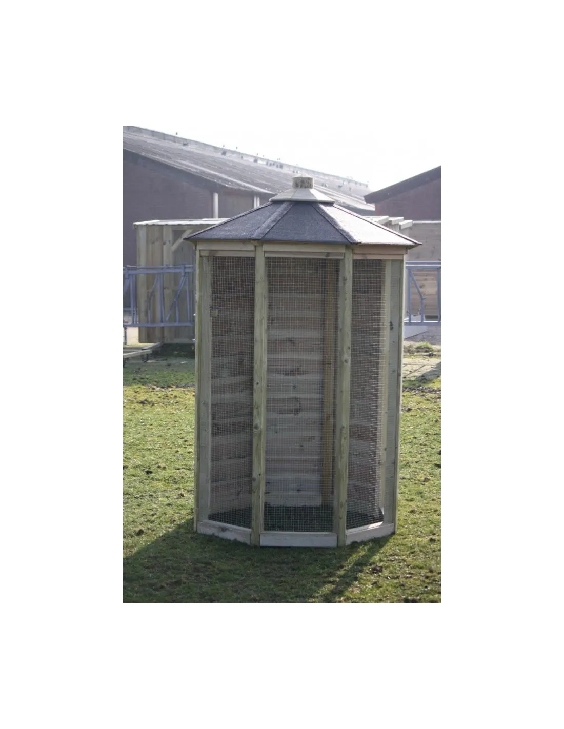 Volière Mia hexagonale en bois