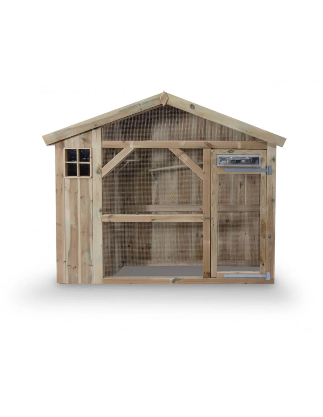 Volière palace en bois panoramique