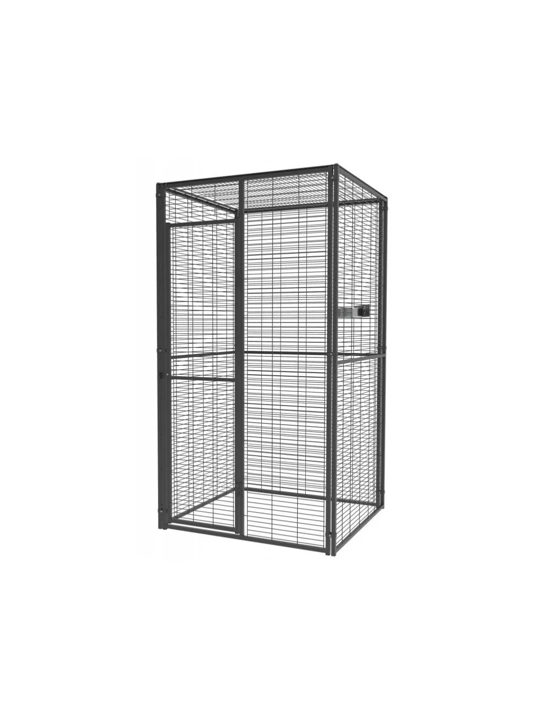 Volière panoramique 1x1x2 m toit maille pour perroquet volière extérieure maille soudée robuste